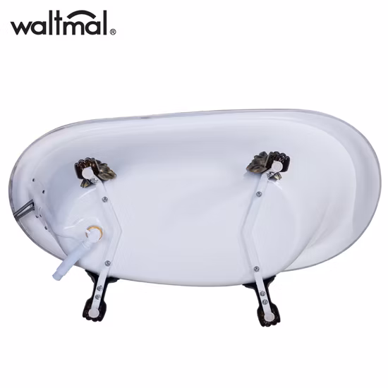 Unique Acrylic Bathroom Freestanding Soaking Bathtub with Faucet