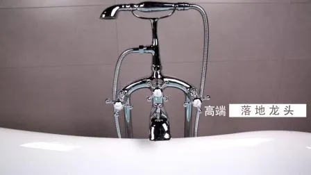 Unique Acrylic Bathroom Freestanding Soaking Bathtub with Faucet