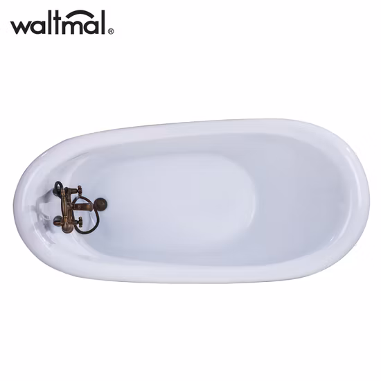 Unique Acrylic Bathroom Freestanding Soaking Bathtub with Faucet