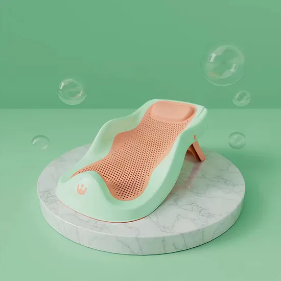 Vaschetta da bagno per bambini in plastica pieghevole piccola scavata di vendita calda con rete in gomma morbida
