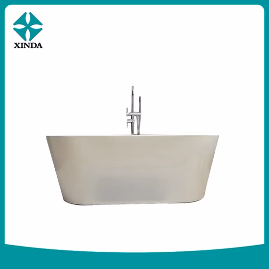 Vasca da bagno ovale in plastica idromassaggio autoportante in acrilico con scarico in ottone Cupc Vasca da bagno SPA Massaggio Vasca da bagno idromassaggio Vasca da bagno Doccia di lusso Vasca da bagno Premium