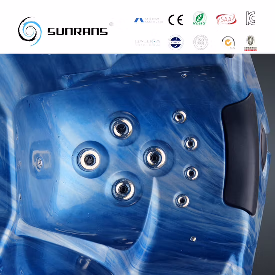 Vasca da bagno in plastica per massaggio all'aperto approvata Ce